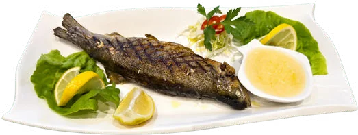 Păstrăv sau biban la grătar – Restaurant Donaudelta Viena