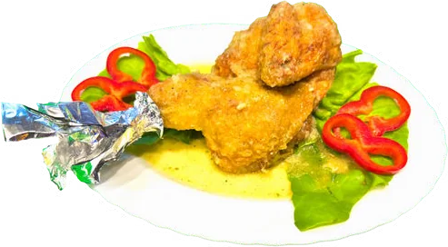 Pui la ceaun cu mujdei (jumătate) – Restaurant Donaudelta Viena