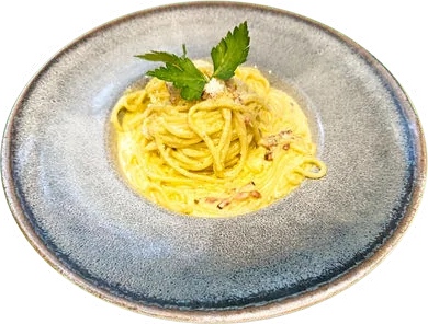 Spaghete carbonara – Restaurant Donaudelta Viena